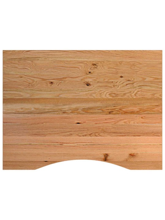Pracovní stůl světle hnědý 80 x 60 x (71,5–98) cm masivní dub
