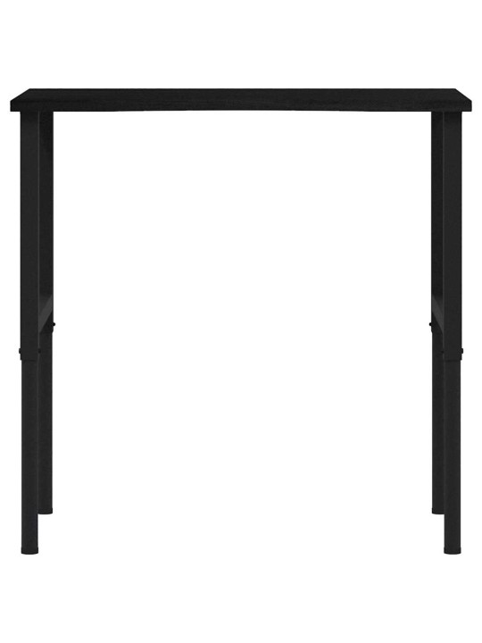 Pracovní stůl tmavě hnědý 100 x 60 x (71,5–98) cm masivní dub