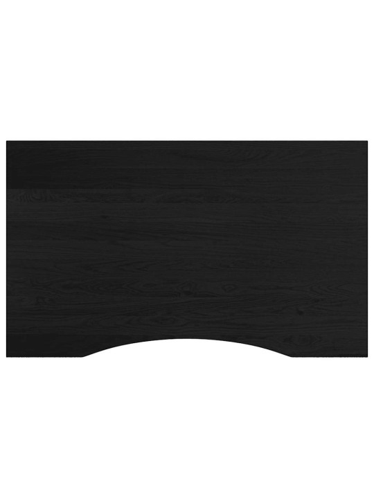 Pracovní stůl tmavě hnědý 100 x 60 x (71,5–98) cm masivní dub