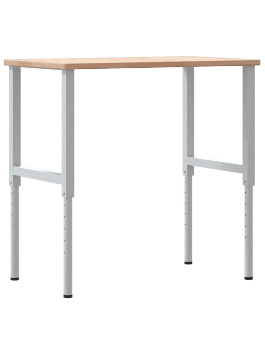 Pracovní stůl 100 x 60 x (71,5–98) cm masivní dub obdélníkový