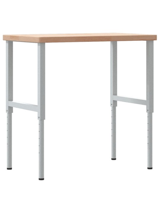 Pracovní stůl 100 x 60 x (73–99,5) cm masivní dub obdélníkový