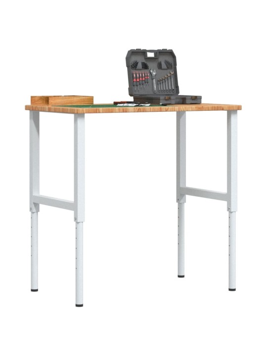 Pracovní stůl světle hnědý 100x60x(71,5–98) cm dub obdélníkový