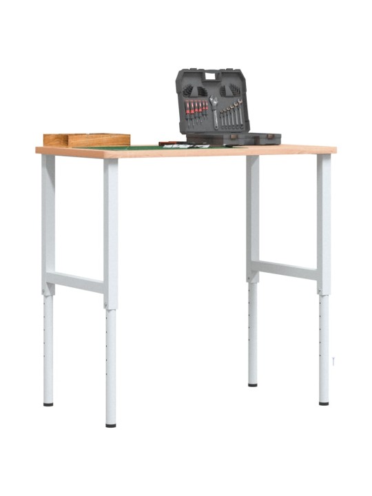 Pracovní stůl 100 x 60 x (71,5–98) cm masivní buk obdélníkový