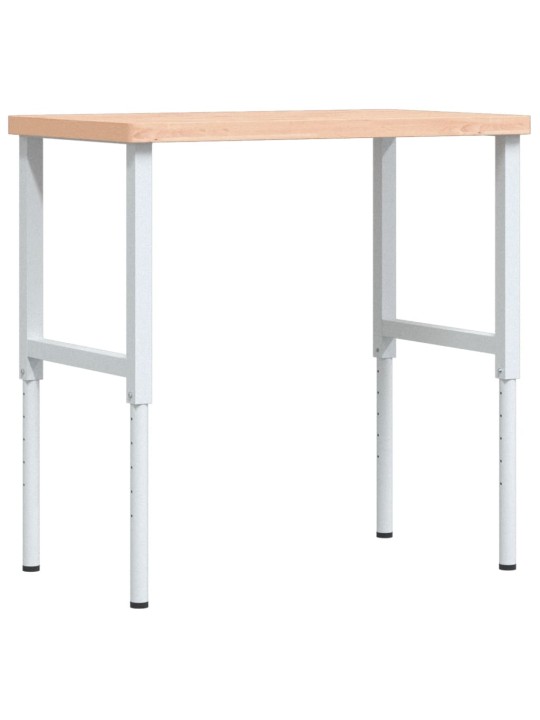 Pracovní stůl 100 x 60 x (73–99,5) cm masivní buk obdélníkový