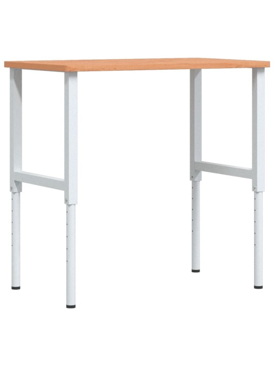 Pracovní stůl 100 x 60 x (71,5–98) cm masivní buk obdélníkový