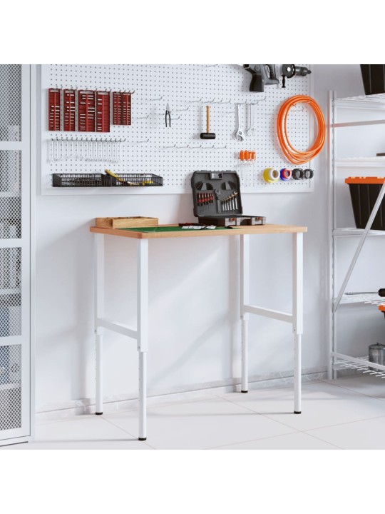 Pracovní stůl 100 x 60 x (71,5–98) cm masivní buk obdélníkový