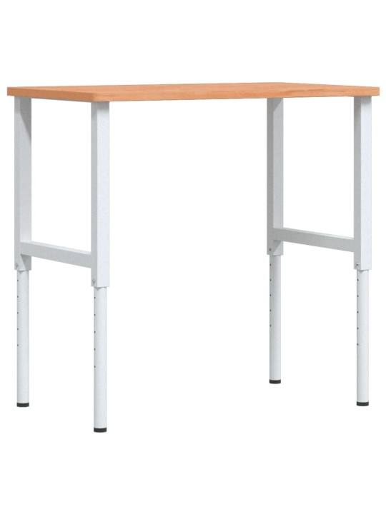 Pracovní stůl 100 x 60 x (71,5–98) cm masivní buk obdélníkový
