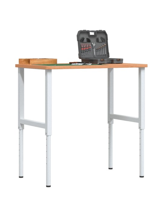 Pracovní stůl 100 x 60 x (71,5–98) cm masivní buk obdélníkový