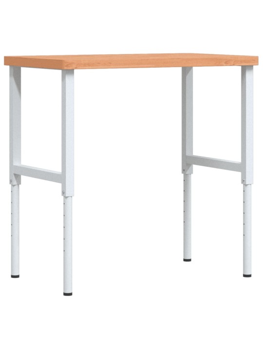 Pracovní stůl 100 x 60 x (73–99,5) cm masivní buk obdélníkový