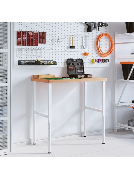 Pracovní stůl 100 x 60 x (73–99,5) cm masivní buk obdélníkový
