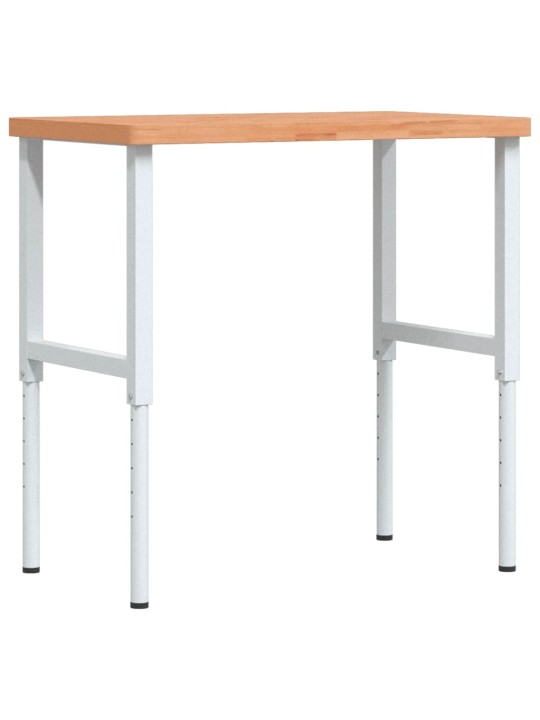 Pracovní stůl 100 x 60 x (73–99,5) cm masivní buk obdélníkový