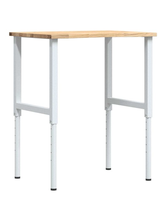 Pracovní stůl 80 x 60 x (71,5–98) cm masivní dubové dřevo