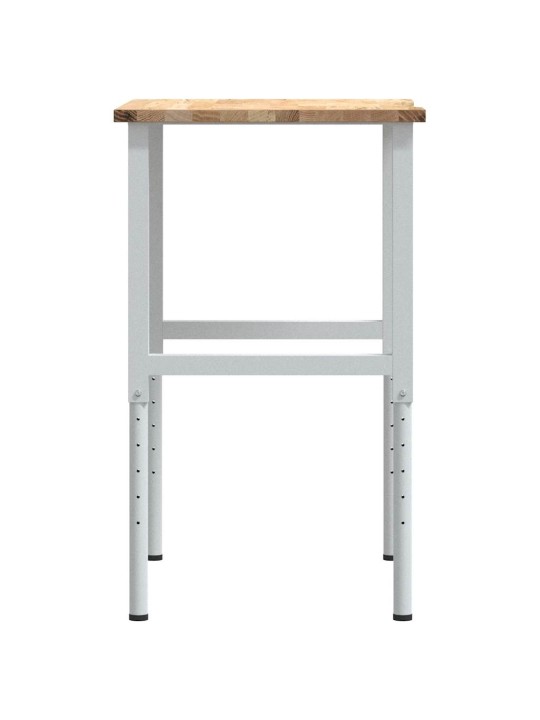 Pracovní stůl 80 x 60 x (71,5–98) cm masivní dubové dřevo