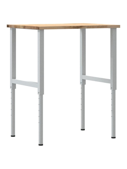 Pracovní stůl 80 x 60 x (71,5–98) cm masivní dubové dřevo