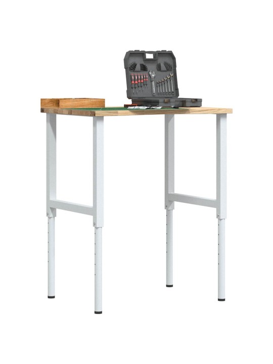Pracovní stůl 80 x 60 x (71,5–98) cm masivní dubové dřevo
