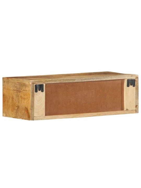 Nástěnná TV skříňka 60 x 30 x 19 cm masivní hrubý mangovník