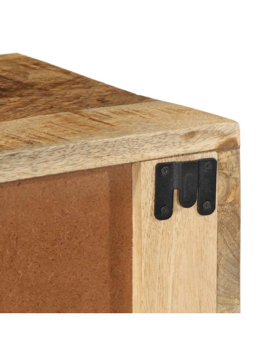 Nástěnná TV skříňka 60 x 30 x 19 cm masivní hrubý mangovník