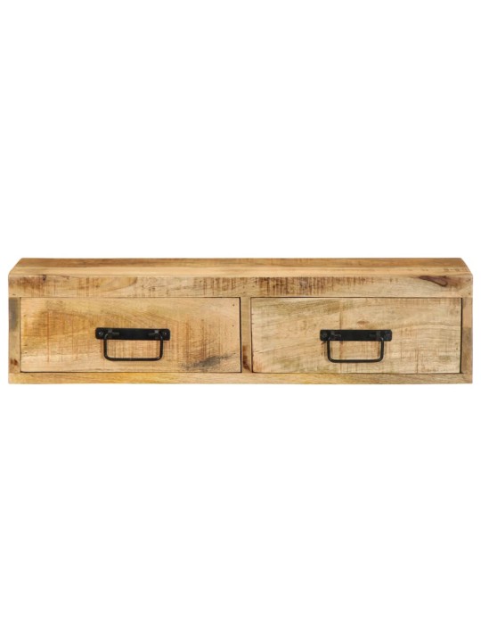 Nástěnná tv skříňka 80 x 30 x 19 cm masivní hrubý mangovník