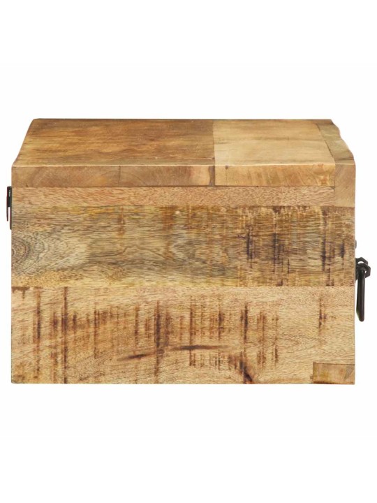 Nástěnná tv skříňka 80 x 30 x 19 cm masivní hrubý mangovník