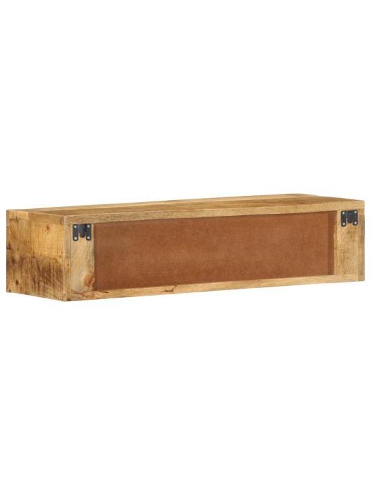 Nástěnná tv skříňka 80 x 30 x 19 cm masivní hrubý mangovník