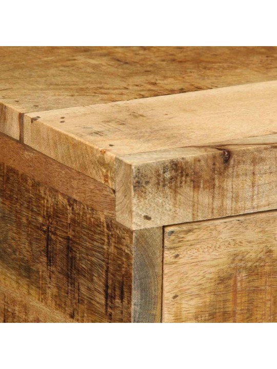Nástěnná tv skříňka 80 x 30 x 19 cm masivní hrubý mangovník