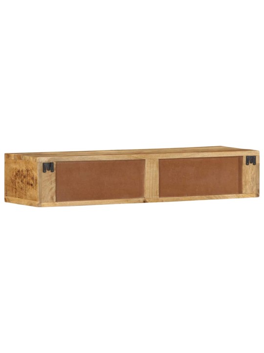 Nástěnná tv skříňka 100 x 30 x 19 cm masivní hrubý mangovník