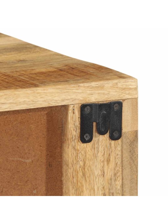Nástěnná tv skříňka 100 x 30 x 19 cm masivní hrubý mangovník