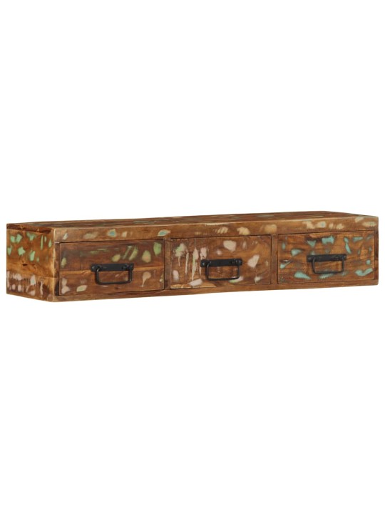 Nástěnná tv skříňka 100 x 30 x 19 cm masivní recyklované dřevo