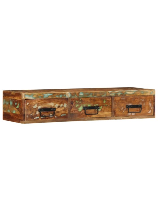 Nástěnná tv skříňka 100 x 30 x 19 cm masivní recyklované dřevo