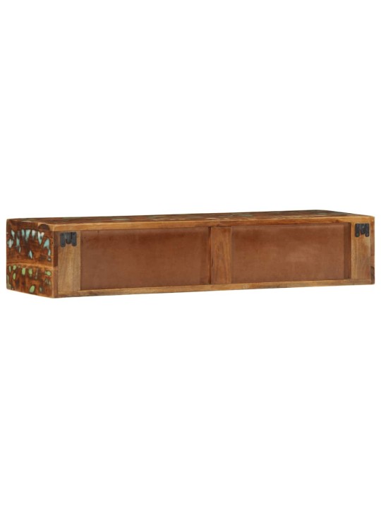 Nástěnná tv skříňka 100 x 30 x 19 cm masivní recyklované dřevo