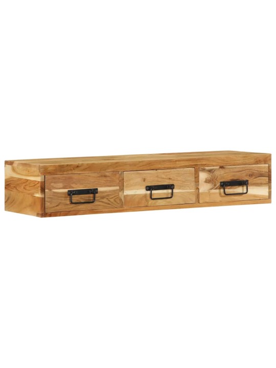 Nástěnná tv skříňka 100 x 30 x 19 cm masivní akáciové dřevo