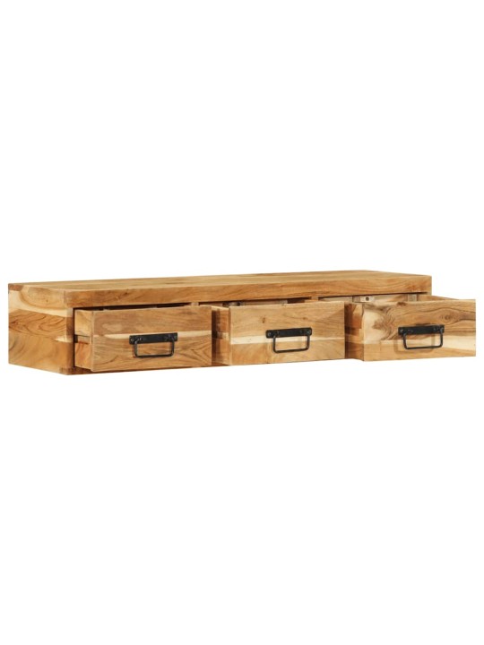 Nástěnná tv skříňka 100 x 30 x 19 cm masivní akáciové dřevo