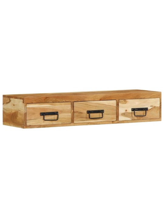 Nástěnná tv skříňka 100 x 30 x 19 cm masivní akáciové dřevo