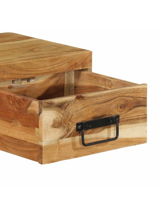 Nástěnná tv skříňka 100 x 30 x 19 cm masivní akáciové dřevo