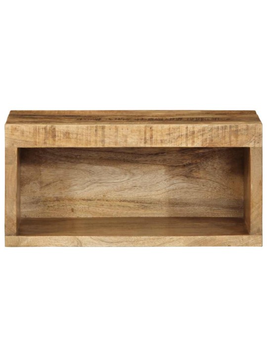 Nástěnná TV skříňka 40 x 30 x 19 cm masivní hrubý mangovník