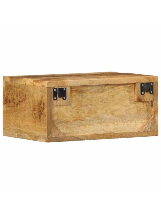 Nástěnná TV skříňka 40 x 30 x 19 cm masivní hrubý mangovník