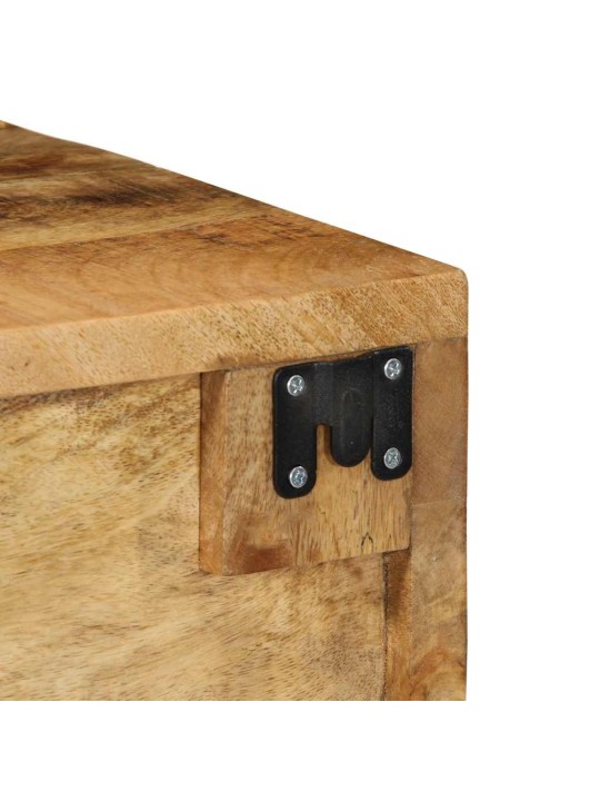 Nástěnná TV skříňka 40 x 30 x 19 cm masivní hrubý mangovník