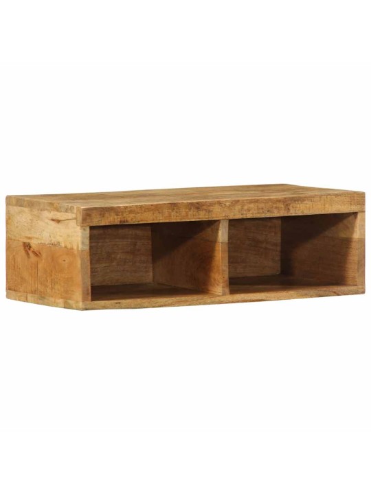 Nástěnná TV skříňka 60 x 30 x 19 cm masivní hrubý mangovník