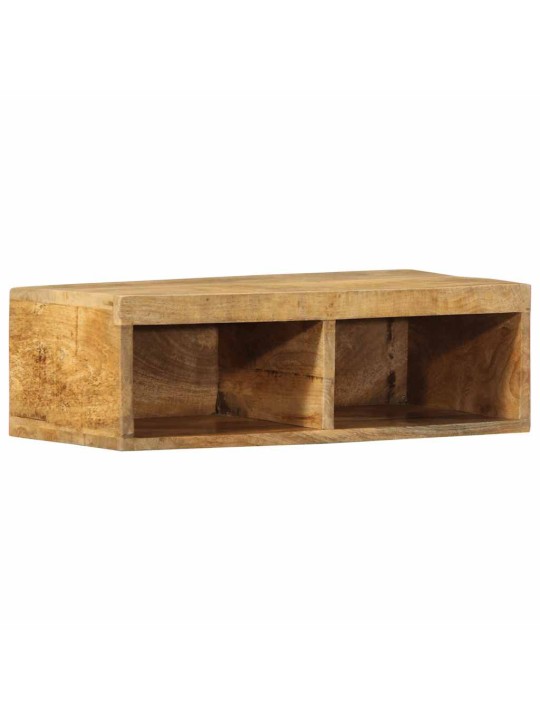 Nástěnná TV skříňka 60 x 30 x 19 cm masivní hrubý mangovník