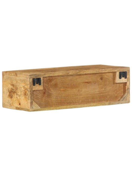 Nástěnná TV skříňka 60 x 30 x 19 cm masivní hrubý mangovník