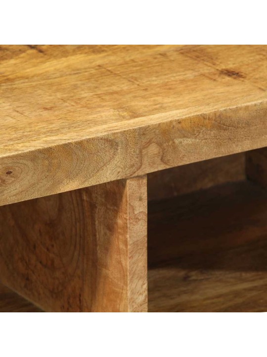 Nástěnná TV skříňka 60 x 30 x 19 cm masivní hrubý mangovník