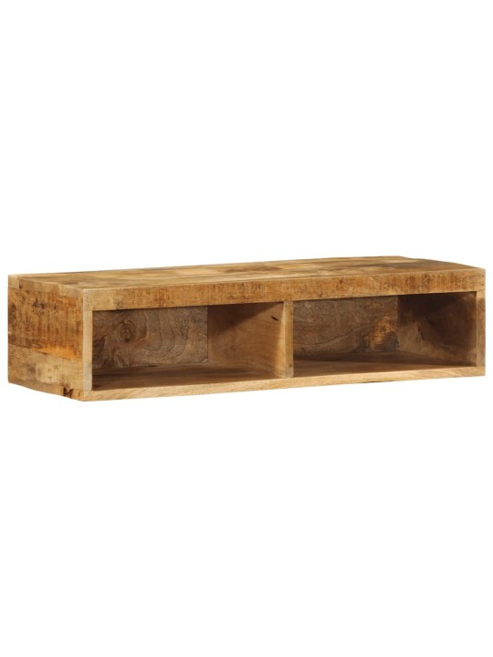 Nástěnná tv skříňka 80 x 30 x 19 cm masivní hrubý mangovník