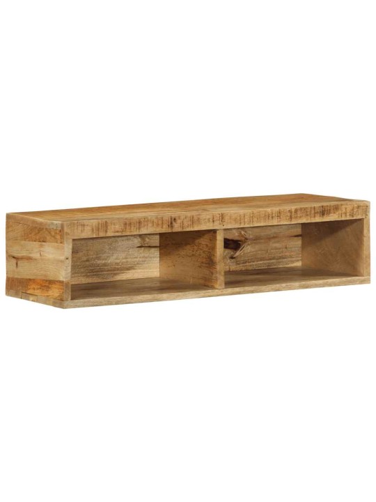 Nástěnná tv skříňka 80 x 30 x 19 cm masivní hrubý mangovník