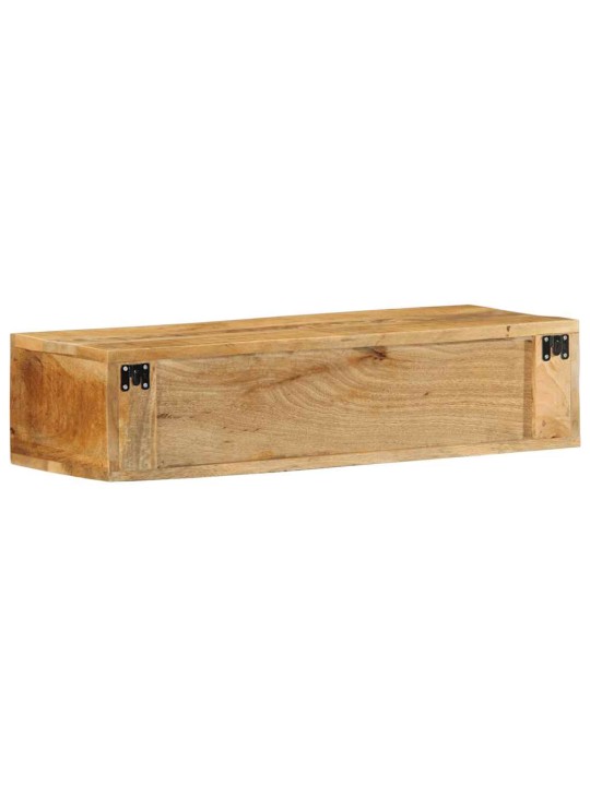 Nástěnná tv skříňka 80 x 30 x 19 cm masivní hrubý mangovník