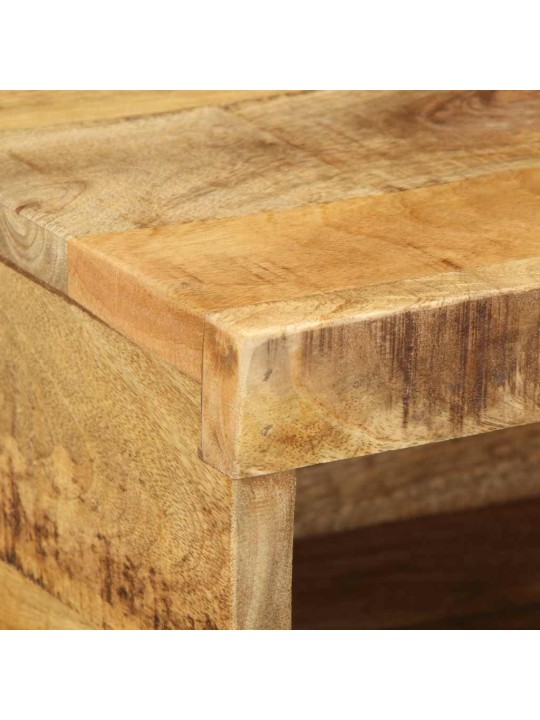 Nástěnná tv skříňka 80 x 30 x 19 cm masivní hrubý mangovník
