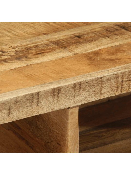 Nástěnná tv skříňka 80 x 30 x 19 cm masivní hrubý mangovník