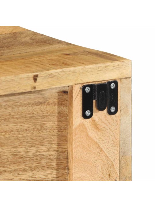 Nástěnná tv skříňka 80 x 30 x 19 cm masivní hrubý mangovník