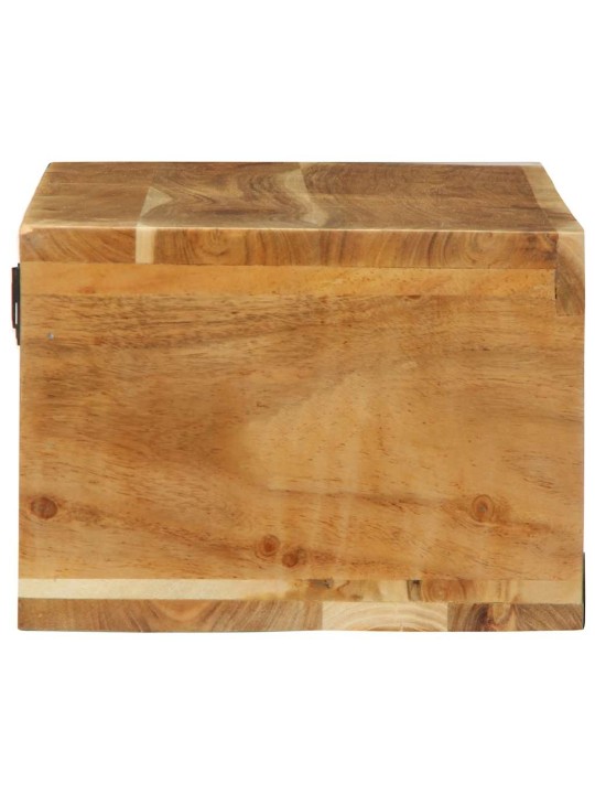 Nástěnná tv skříňka 80 x 30 x 19 cm masivní akáciové dřevo