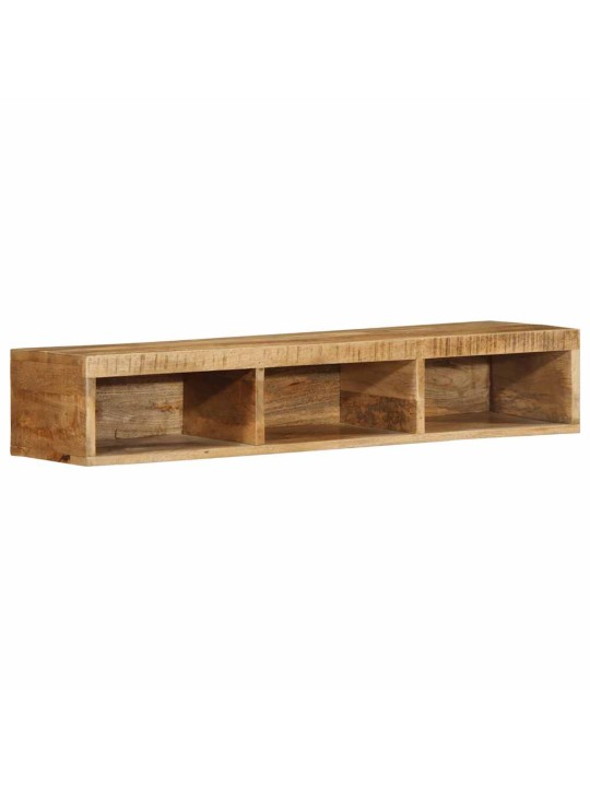 Nástěnná tv skříňka 100 x 30 x 19 cm masivní hrubý mangovník