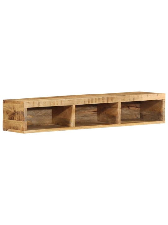 Nástěnná tv skříňka 100 x 30 x 19 cm masivní hrubý mangovník